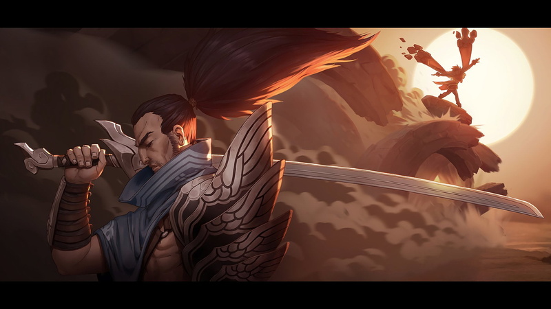 League Of Legends, adult, transfer print, auto post production filter, 1080P, women, Video Game, creativity, Yasuo (League Of Legends), holding, nature