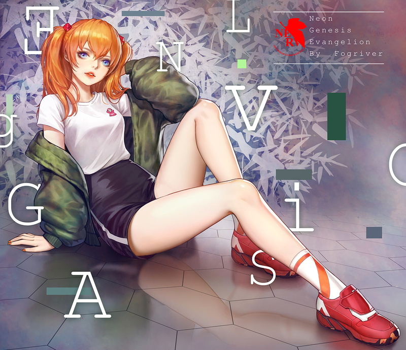 720P, anime girls, ponytail, Neon Genesis Evangelion, Asuka Langley Soryu