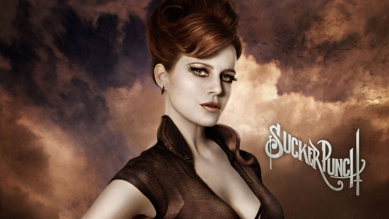 1080P, white, beautiful people, portrait, women, dress, hairstyle, young women, Sucker Punch, beauty, beautiful woman, adult, looking at camera, Carla Gugino