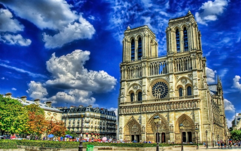 de, notre, notre dame, 1080P, paris, bristol, dame, hdr, desktop background, cathedral