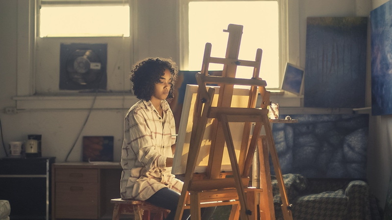 adult, painter, workshop, brush, shirt, creative, artwork, hobby, palette, profession, 1080P, art and craft, painter - artist, wearing, white, artist