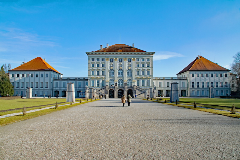 5K, facade, architecture, culture, city, munich, day, bavaria, building exterior, government, built structure, travel destinations, sky, nymphenburg, incidental people