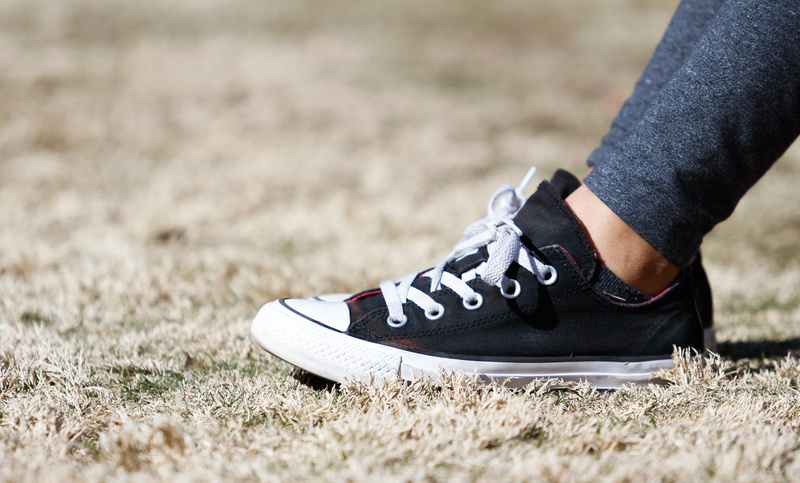 human limb, top, sneakers, adult, close-up, body part, 4K, trendy, footwear, white, legs, focus, human leg, people, black color, young, lifestyles, shoe