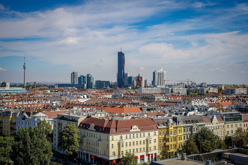the capital of austria, 5K, landmark, vienna, cityscape, places of interest, tourism, architecture, built structure, austria, no people, city panorama