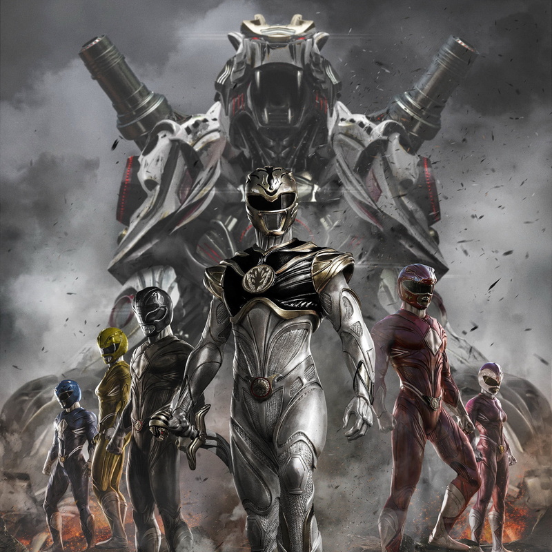 blue ranger, zord, pink ranger, red ranger, 1080P, white ranger, black ranger, white tiger, yellow ranger, Power Rangers