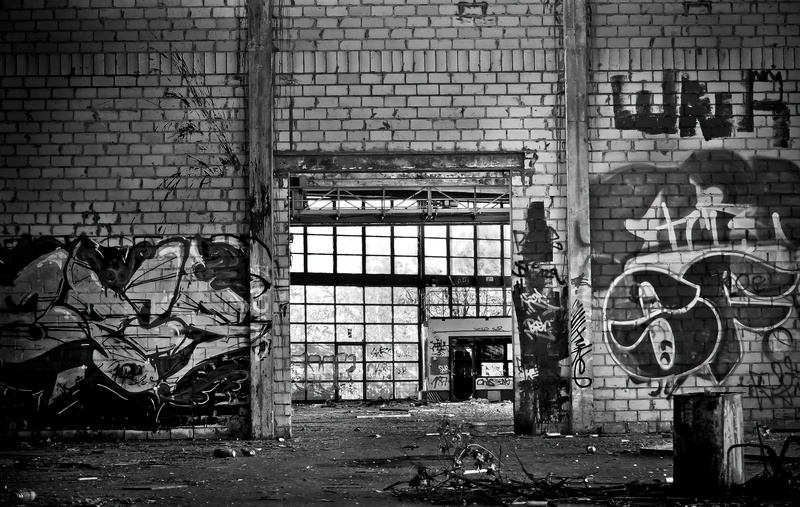 industrial building, wall, industry, black white, damaged, arts And Entertainment, old factory, window, stock, industrial plant, bad condition, factory building