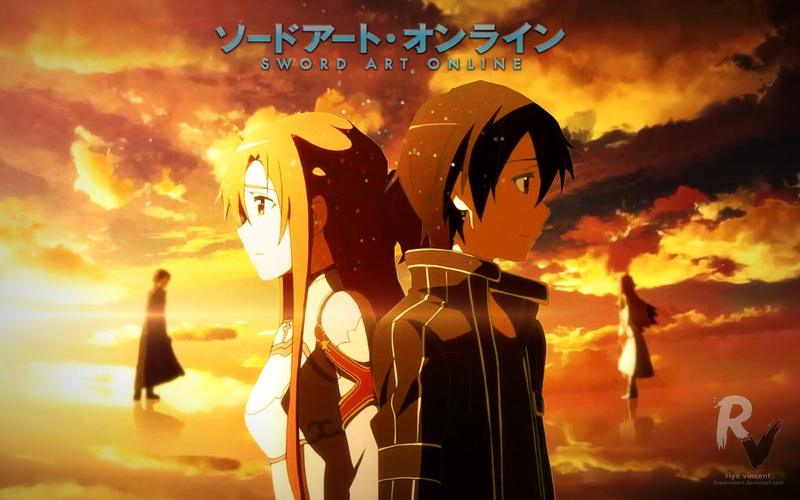 Sword Art Online, 1080P, Asuna Yuuki, Kirito (Sword Art Online)