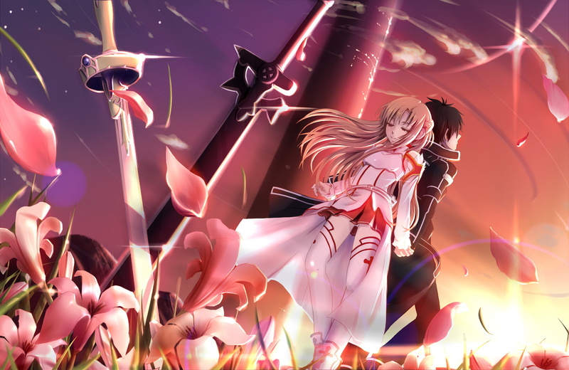 Kirito (Sword Art Online), Asuna Yuuki, 1080P, Sword Art Online