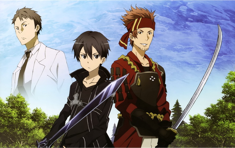Sword Art Online, Kirito (Sword Art Online), Klein (Sword Art Online), Kayaba Akihiko, 1080P