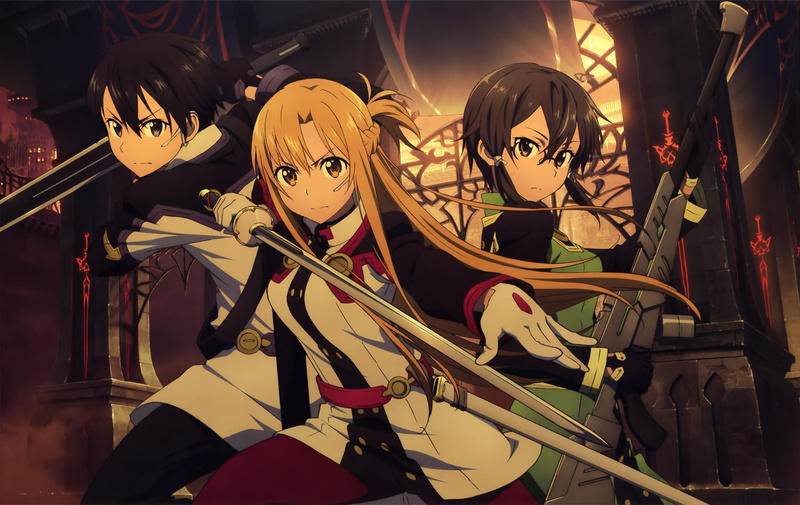 Kirito (Sword Art Online), 2K, Kazuto Kirigaya, Sinon (Sword Art Online), Shino Asada, Sword Art Online, Sword Art Online Movie: Ordinal Scale, Asuna Yuuki