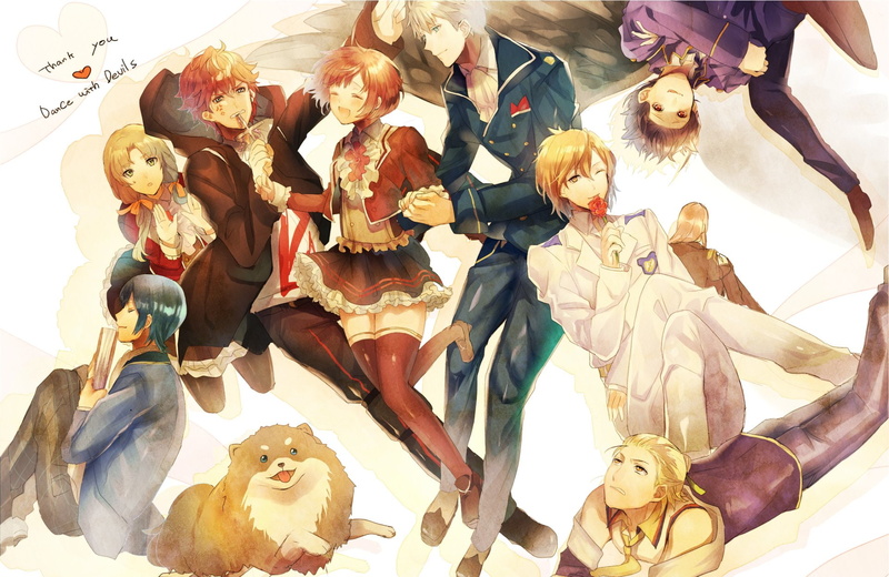 Rem Kaginuki, Anime, Mage Nanashiro, Azuna Kuzuha, Shiki Natsumezaka, 1080P, Dance With Devils, Sogami Urie, Ritsuka Tachibana, Roen (Dance With Devils