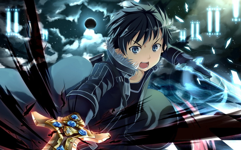  adult, Sword Art Online, futuristic, representation, women, indoors, 720P, young Adult, illustration, sculpture, kirito, lifestyles, computer Graphic