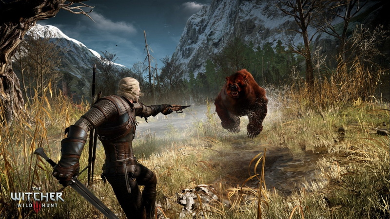 Fighting, three, rpg, action, 3, 2K, wild, Witcher, Hunt, fantasy, warrior, Dark, 2560x1440 px