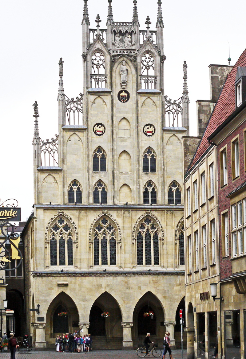 outdoors, clock, places of interest, nature, city, arch, gabled houses, travel destinations, gable, tower, building, europe, low angle view, tourist attraction