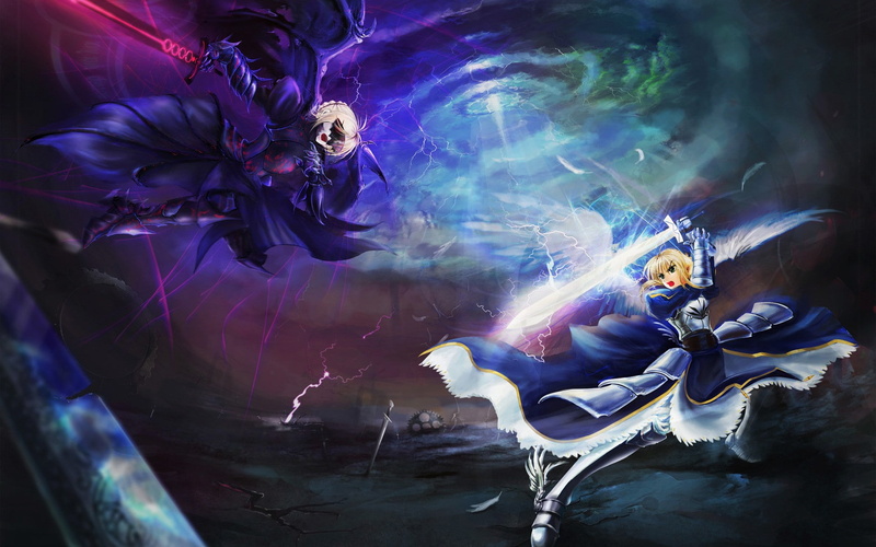 anime, Saber Alter, Saber, Fate Series, anime girls, 1080P