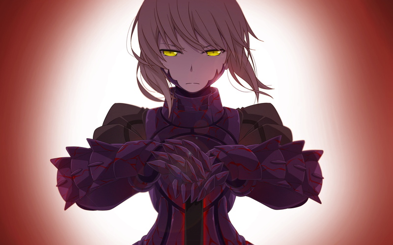 anime girls, Saber Alter, sword, no people, Saber, 4K, fantasy girl, armor, art and craft, nature, creativity, Fate Series, anime, male likeness, colored background
