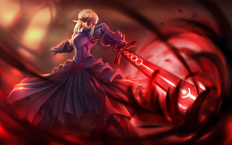 Fate Series, 1080P, anime girls, Saber Alter, anime