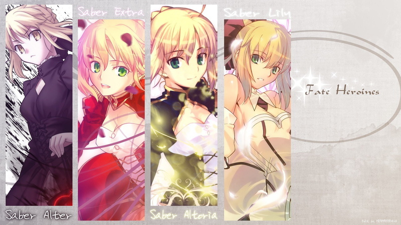 lily, extra, series, fate stay, fate, fate extra, codes, 1080P, unlimited, night, saber, alter