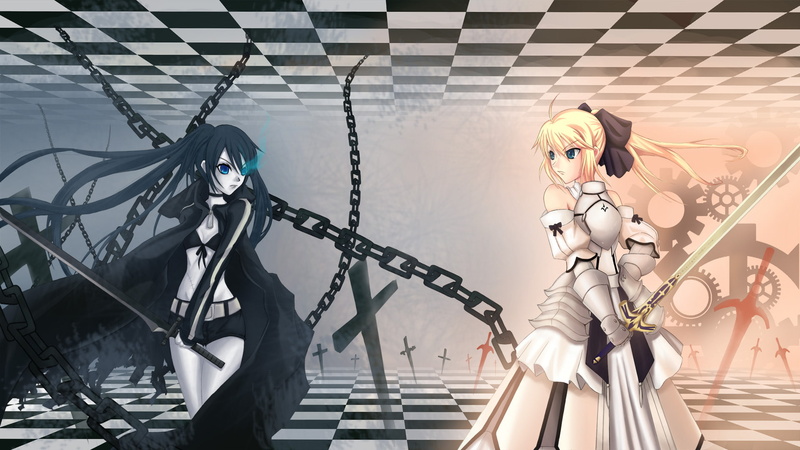 mato, unlimited, kuroi, lily, crossover, shooter, stay, rock, saber, 1080P, fate, black, codes, night