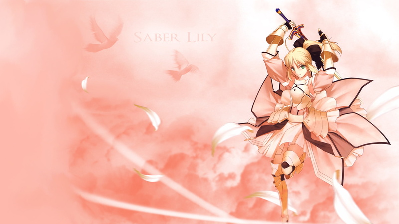 night, blondes, fate, fatestay, anime, stay, hd, 1080P, saber, unlimited, art, sleeves, x, Fate/stay Night, codes, wallpap, detached, lily