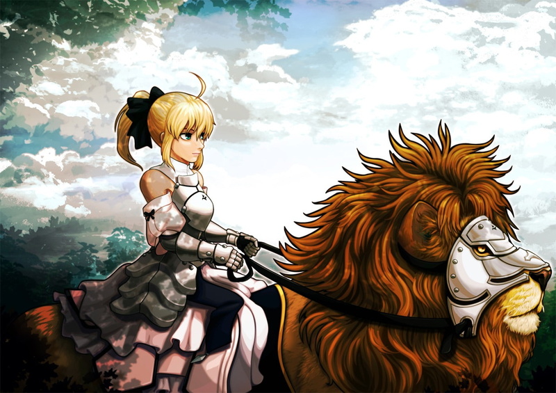saber, blonde, Fate/stay Night, ponytails, fate, blondes, unlimited, fatestay, sleeves, hd, detached, codes, anime, night, art, stay, lily, 720P