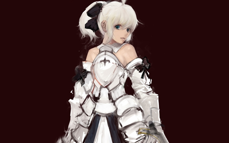 stay, lily, hair, white, art, girls, night, hd, fate, saber, codes, Fate/stay Night, unlimited, detached, 1080P, artwork, fatestay, armor, anime
