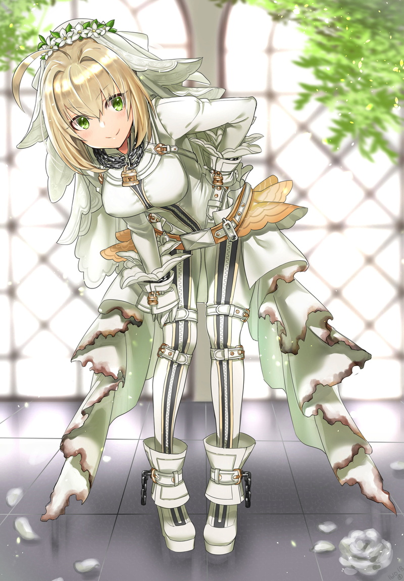 day, bodysuit, blonde, no people, focus on foreground, human representation, full length, female likeness, art and craft, anime, representation, creativity