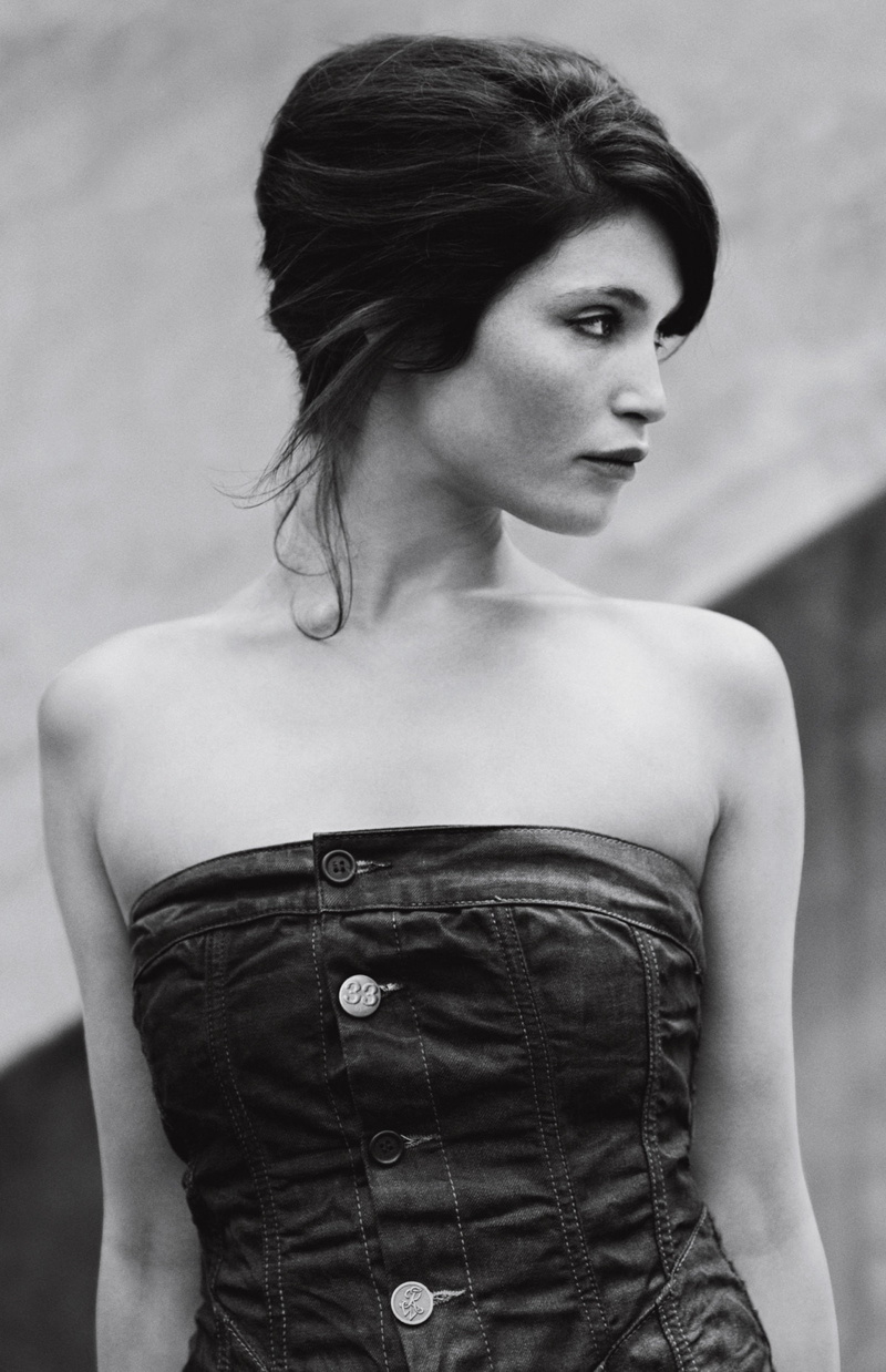 Gemma Arterton, clothing, portrait, hair, adult, young adult, brown hair, women, beautiful woman, strapless, contemplation, human hair, hairstyle, 1080P