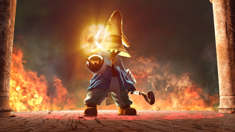 burning, final fantasy final fantasy ix vivi, fire, obscured face, protection, adult, one person, security, heat - temperature, warning sign, night, smoke - physical structure