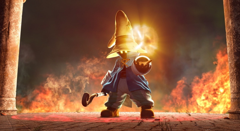 concept art, headwear, motion, FF IX, video game, nature, holding, art, security, Games, fire, Game, 1080P, clothing, full length, night, Fantasy, Final Fantasy IX