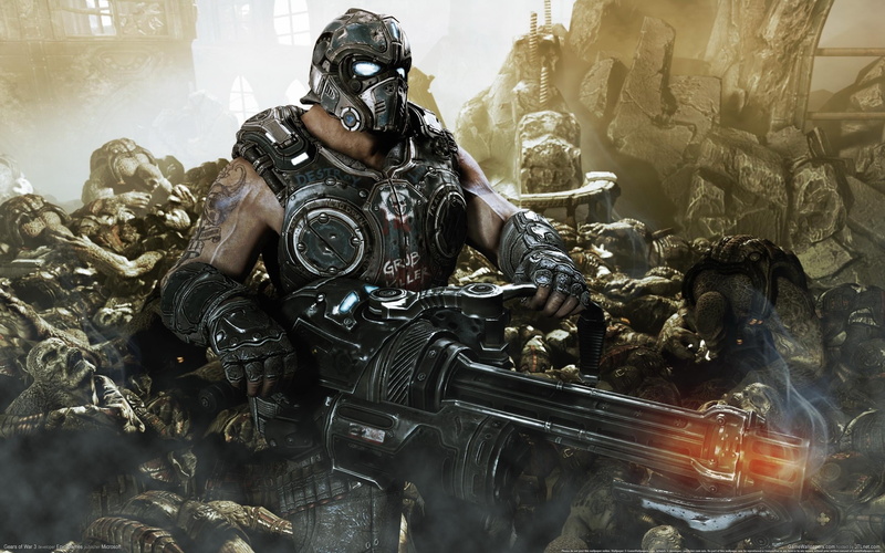 themed, architecture, day, combat, Gears of War, nature, Gears of War 3, no people, outdoors, photography themes, sculpture, occupation, 2K, male likeness
