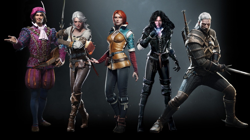1080P, video games, Triss Merigold, Cirilla Fiona Elen Riannon, Geralt of Rivia, Yennefer of Vengerberg, The Witcher, The Witcher 3: Wild Hunt, Dandelion (character)