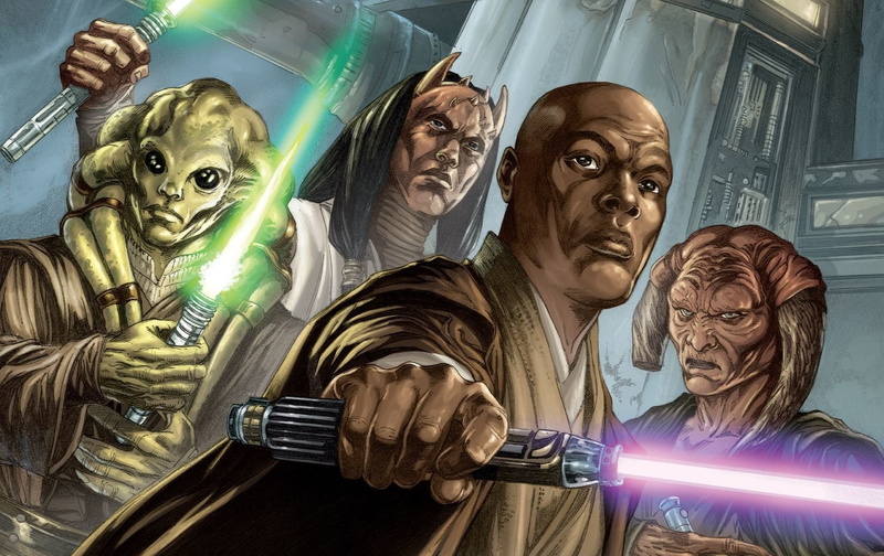 Man, Horns, Green Lightsaber, Mace Windu, Black Eyes, 720P, Star Wars, Jedi, Purple Lightsaber, Kit Fisto, Bold