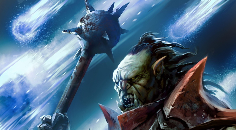 mace, orc, fangs, 2K