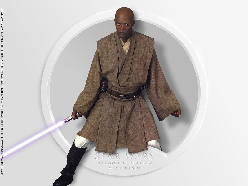 Mace Windu, Star Wars, Star Wars Episode II: Attack Of The Clones, Jedi, 720P, Weapon, Purple Lightsaber, Lightsaber