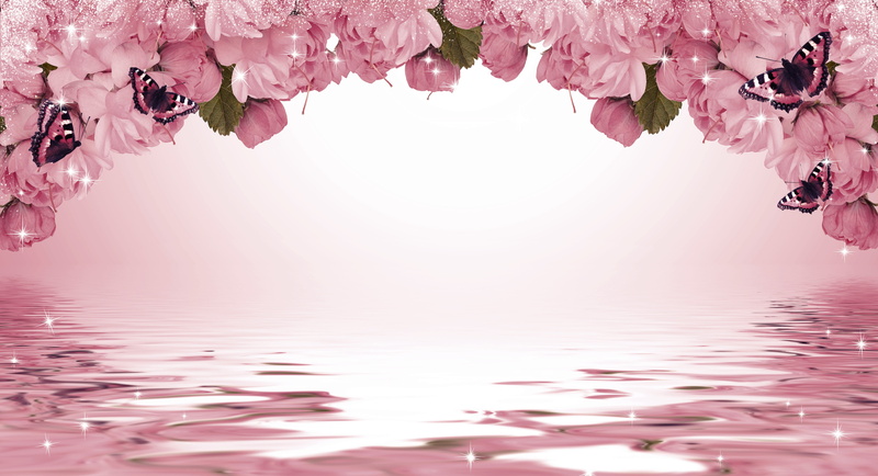 freshness, fragility, outdoors, cherry blossom, flower, petal, leaf, plant, botany, summer, water, pink, bouquet, digital composite, flowers, vulnerability