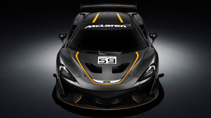 indoors, mode of transportation, reflection, car, 1080P, black color, gray, motor vehicle, technology, McLaren, single object, sport, McLaren 570S GT4