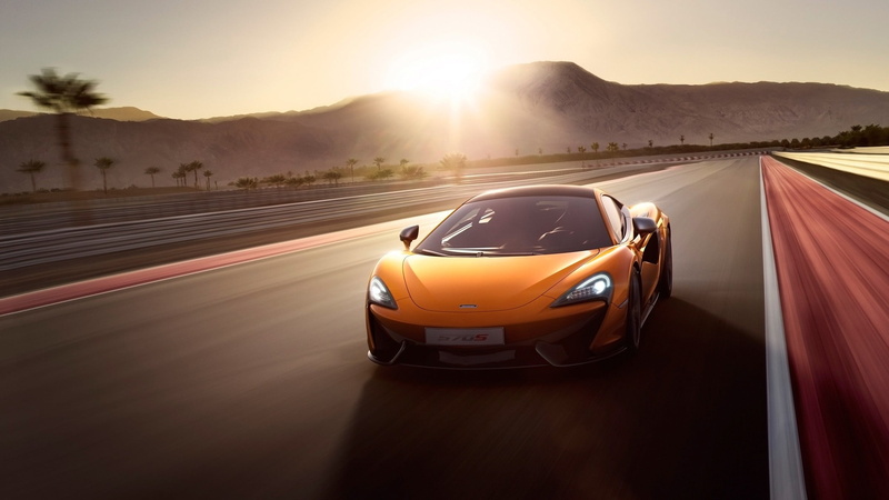 McLaren, mode of transportation, blurred motion, sky, highway, road trip, speed, McLaren 570S, 2K, city, sunlight, motion, land vehicle, motor vehicle