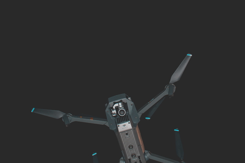 studio shot, cut out, no people, indoors, technology, black background, dji, copy space, transportation, single object, day, drone, mavic pro, close-up