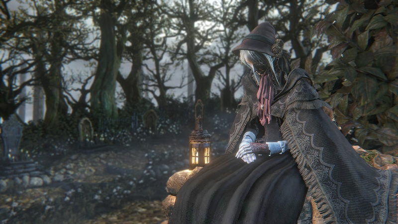 land, video, one person, outdoors, game, forest, Bloodborne, nature, adult, lifestyles, three quarter length, plant, 1080P, day, real people, warm clothing