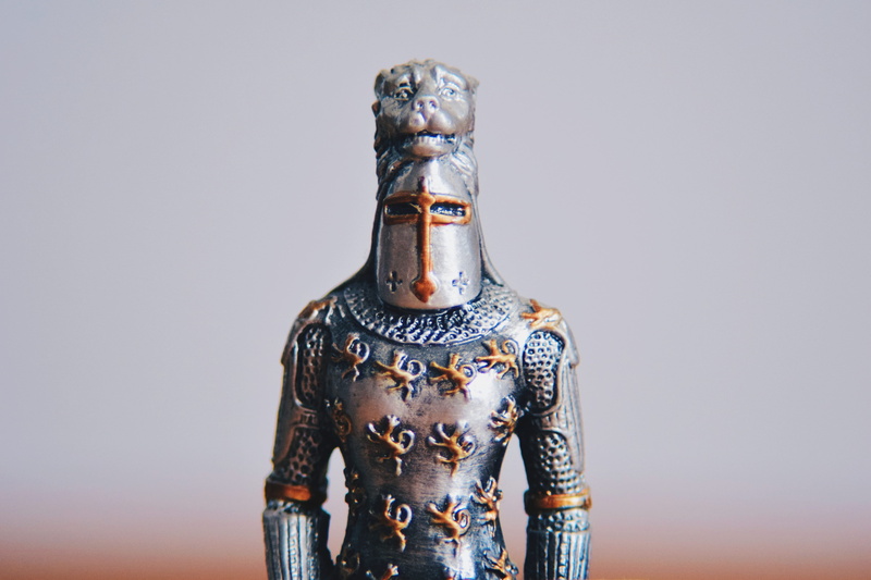 figure, close-up, armored, sculpture, toy, closeup, people, gray, 5K, knight, silver colored, armour, medieval, architecture, art and craft, strong, studio shot
