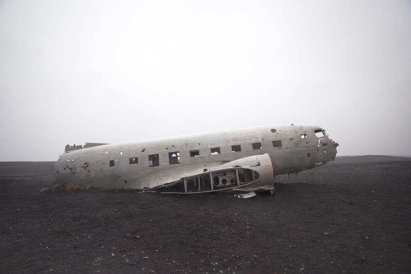 wreck, accidents and disasters, navy, propeller, run-down, plane, travel, sky, abandoned, wreckage, no people, beach, iceland, 5K, climate, damaged, tourism