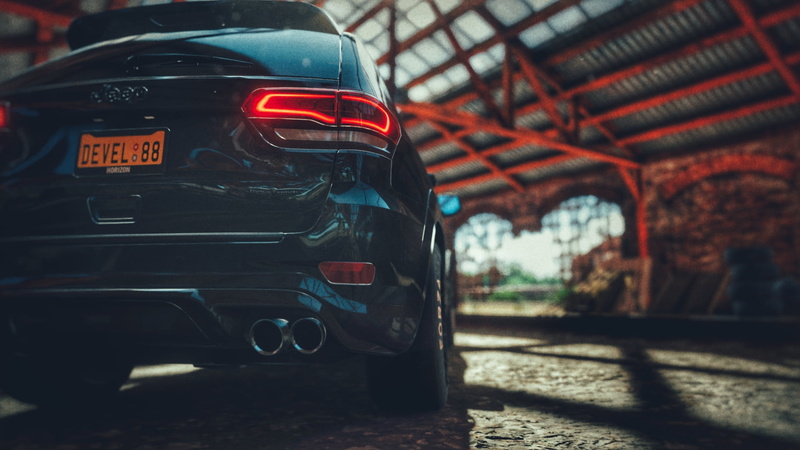 car, video games, Trackhawk, 1080P, Jeep, Jeep Grand Cheeroke Trackhawk, Jeep Grand Cheeroke, Forza Horizon 4