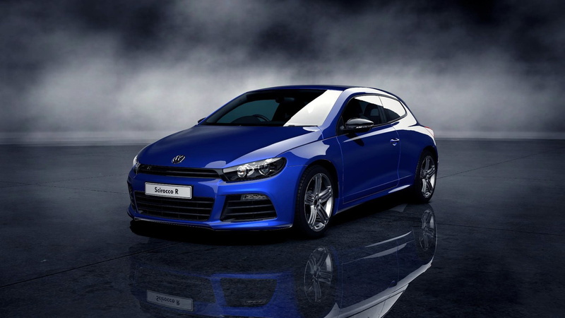Volkswagen Scirocco, land vehicle, no people, blue, mode of transportation, retro styled, blurred motion, night, speed, road, wealth, Volkswagen, motor vehicle