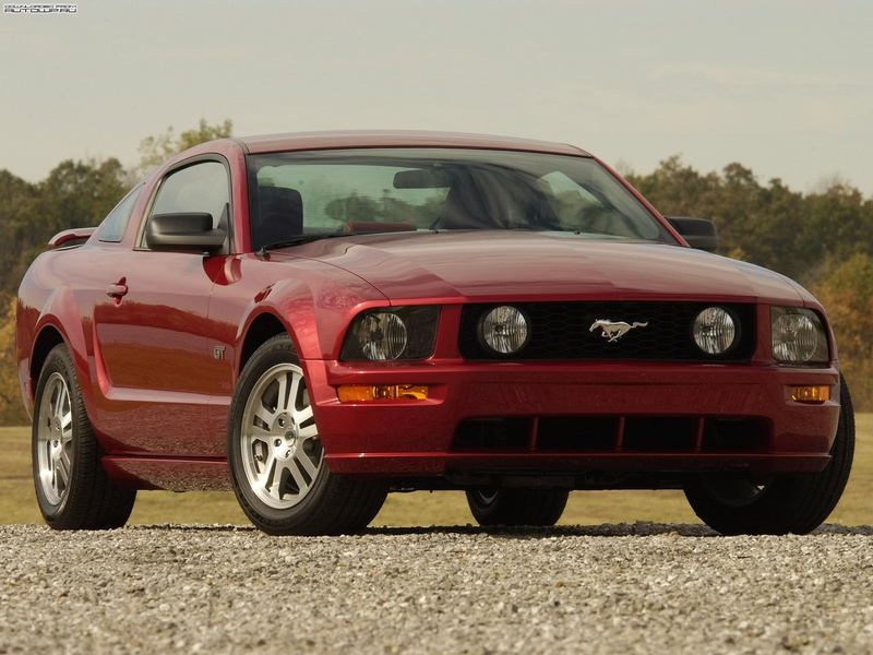 transportation, 1080P, mode of transportation, stationary, car, city, red, travel, land vehicle, damaged, no people, Ford Mustang, retro styled, nature
