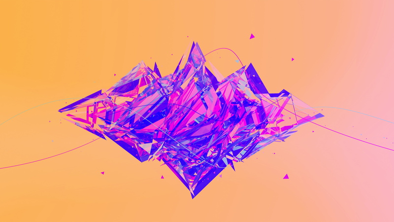 abstract, water, orange background, complexity, mid-air, breaking, paper, no people, splashing, impact, indoors, destruction, colored background, multi colored