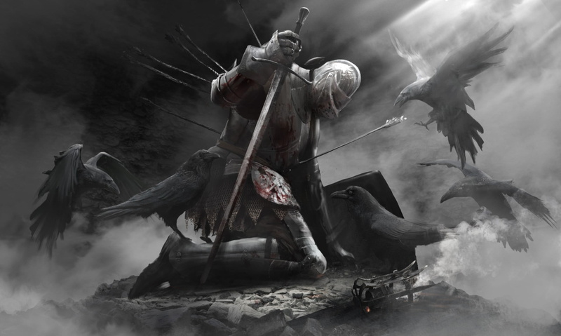 Shield, 1080P, Sword, Fantasy, Knight, Crow