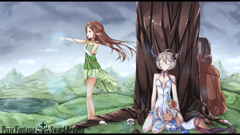 standing, young adult, elves, fashion, 1080P, Pixiv Fantasia, outdoors, clothing, nature, lifestyles, one person, sky, real people, adult, transfer print