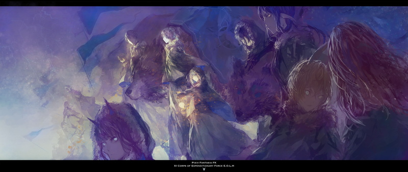 power in nature, day, winter, panoramic, beauty in nature, no people, anime, cold temperature, sky, transfer print, space, cloud - sky, Pixiv Fantasia: Fallen Kings