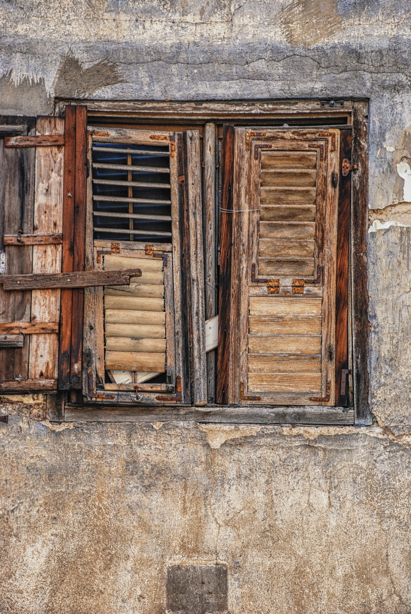deterioration, brown, abandoned, window, demolished, building, no people, built structure, old, day, entrance, vintage, house, shutter, door, weathered